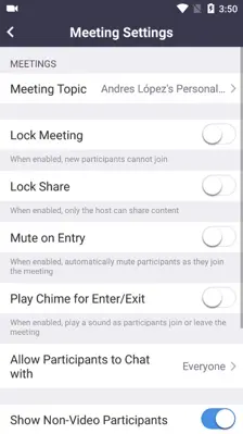 ZOOM Cloud Meetings android App screenshot 3